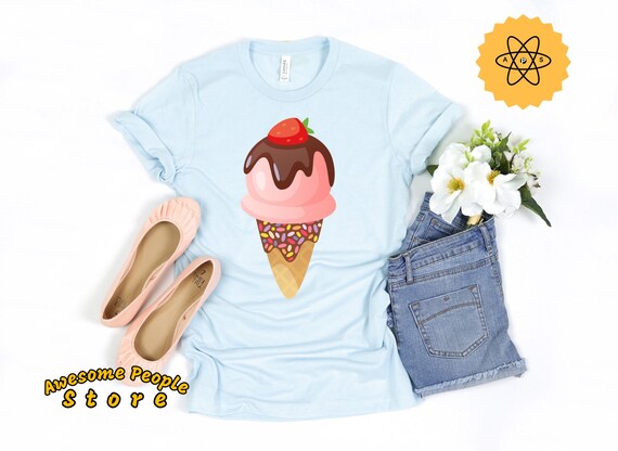 Ice Cream Shirt, Ice Cream Love Shirt, Ice Cream Gift, Ice Cream Party, Summer Shirt, Ice Cream Toppings, Dessert Tee, Ice Cream Party Theme