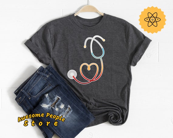 Stethoscope Nurse Shirt - Nurse T-shirt - Nurse Tee - Stethoscope Love - Nurse Appreciation Gift - Nurse Gift Idea - Nurses Week Gift