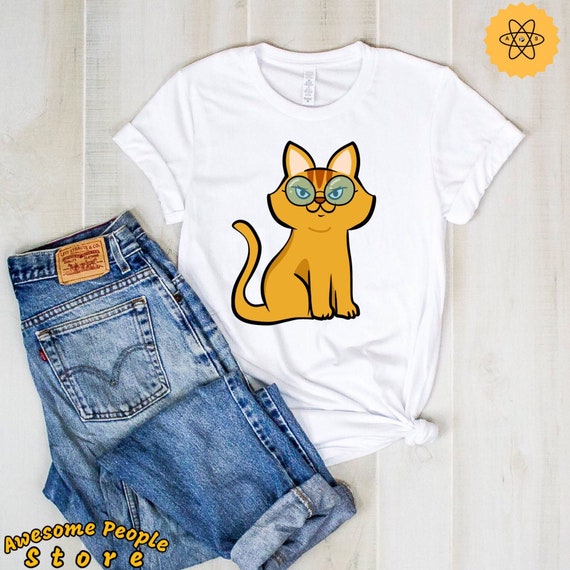 Funny Cat Shirt, Funny Cat Nerd, Cat Lover Gift, Cat T Shirt, Cat Mom, Cat Shirt Men, Cat Sweatshirt, Meow Shirt, Hoodies