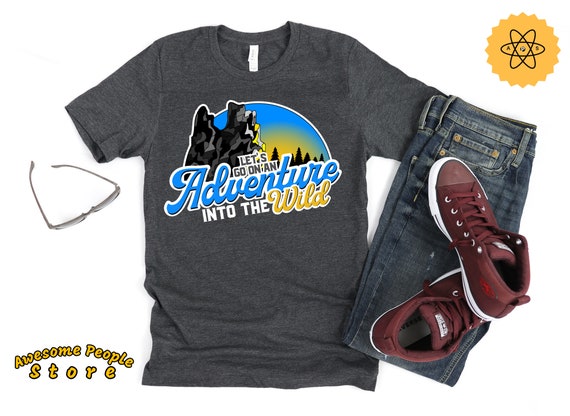 Adventure Shirt / Men's Adventure Shirt  / Beach Shirts  / Graphic Tee Retro Vintage Into The Wild Shirt Hipster Shirts / Adventure Tee