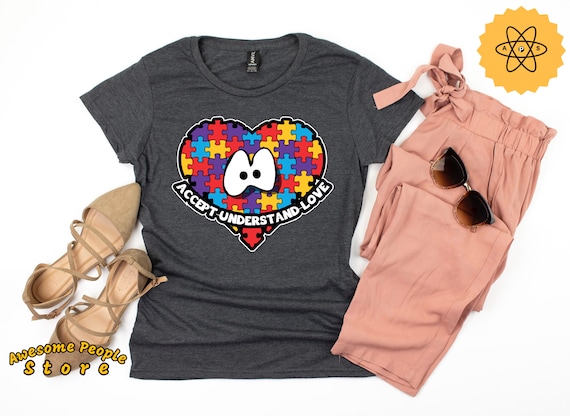 Accept Understand Love Autism Awareness Shirt / Autism Mom / Special Ed Teacher Shirt / Autism Support / Autism Tshirt / Autism Dad Gift