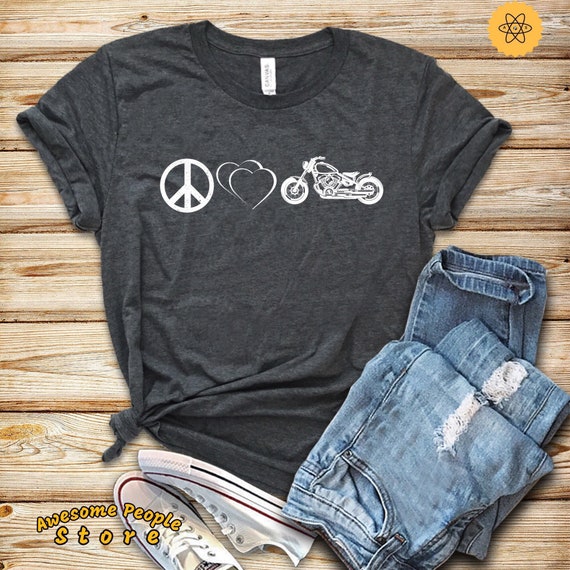 Peace Love Bike, Bike Shirt Women, Bike Gift, Bike Gifts for Her, Women Bike Shirt, Cute Bike Shirt, Bike Tee Women, Bike Lover, Hoodies