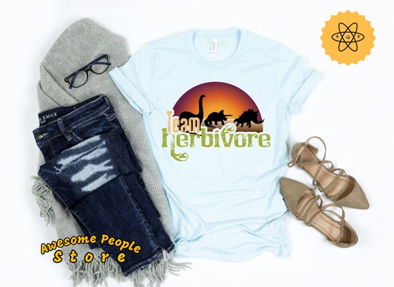 Team Herbivore / Vegetarian T-Shirt / Vegan Gift / Plant Based Tees / Herbivore Lifestyle / Vegetable Apparel / Love Veggies / Gift Ideas