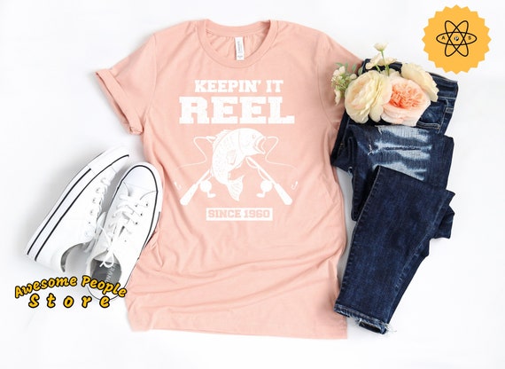 60th Birthday | Fishing Birthday | Keepin It Reel Since 1960 | 60 Year Old Fisherman | 60th Birthday Gift | 60th Birthday Shirt | Unisex Tee