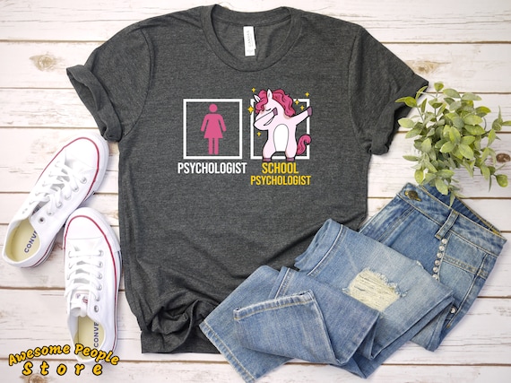Psychologist Unicorn School Psychologist T-Shirt, Psychology Shirt, Funny Psychology Shirt, Psychologist Shirt, Psychologist Gift