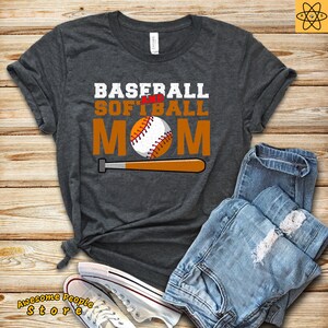 Cute Softball Mom T Shirt / Baseball Softball Mom / Team Sports Mama Shirt / Unisex Jersey Short Sleeve Tee / Softball Mom