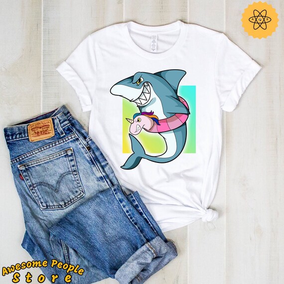 Shark Shirt, Pool Party Theme, Unicorn Shark Tee, Pool Party T Shirt, Funny Shark Gift, Unicorn Lover, Unicorn Party Shirt, Pool Party Shark