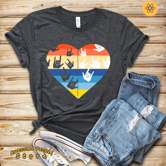 ASL Shirt, Asl Love, Sign Language Shirt, ASL Gift, ASL Interpreter, Deaf Shirt, Asl Teacher, Asl Student, Deaf Gift, Hoodies, Tank Top