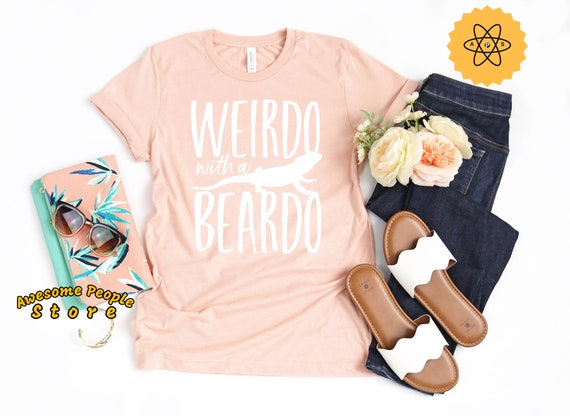 Bearded Dragon, Bearded Dragon Shirt, Weirdo With My Beardo, Animal Lovers, Bearded Dragon Costume, Bearded Dragon Gift, Bearded Dragon Dad