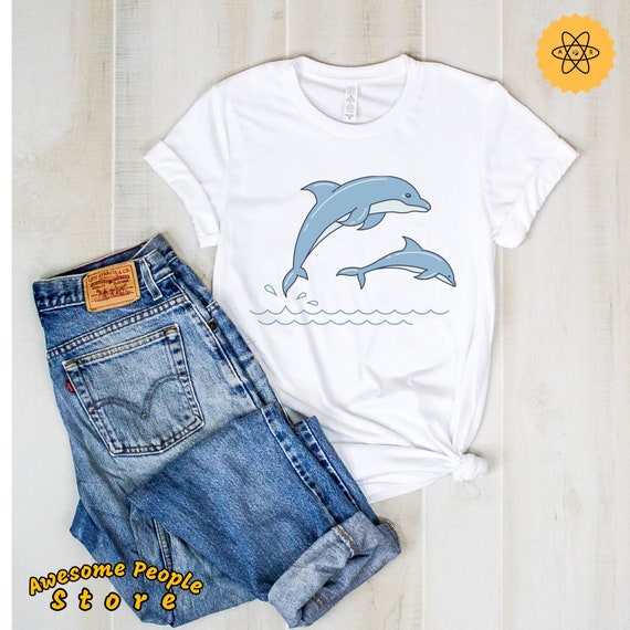 Dolphin Shirt, Dolphin Swimming Shirt, Sea Life Shirt, Beach Lovers, I Love Dolphins, Dolphin Lovers, Beach and Palms, Sweatshirt, Hoodies