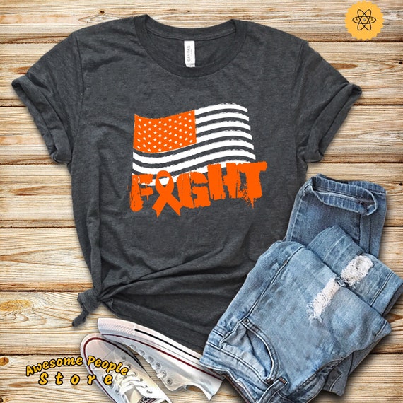 Kidney Cancer Shirt, Kidney Cancer Fight Flag Shirt, Kidney Cancer Awareness Tee, Kidney Cancer Survivor Gift, Tank Top, Hoodie
