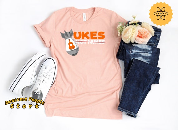 Ukulele Shirt, Ukes Not Nukes, Musician Shirt, Love Music Tee, Musician Gift, Music Teacher, Ukulele, Ukulele Lover, Ukulele Gift, Art Gift