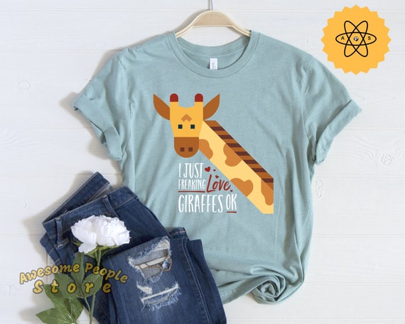 Giraffe Shirt, Giraffe Outfit, Zookeeper T Shirt, Giraffe Costume, Jungle Animal Shirt, Gift For Zookeepers, Animal Lover Shirt, Zoo