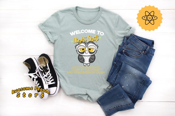 Owl Nurse Shirt, Nurse Student Shirt, Night Shift Nurse Student Gift, School Nurse, Funny Night Shift Nurse Gift, Emergency Room, NICU Shirt