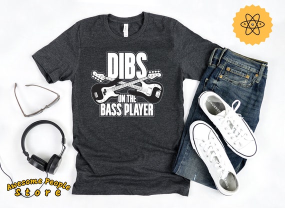 Bass Player Shirt, Guitarist Shirt, Dibs On Bass Player Shirt, Long Sleeve, Guitar Player Gift, Guitar Lover, Guitarist Gift, Guitar Player