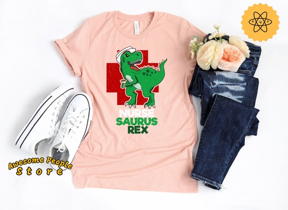 Pediatric Shirt, Nursesaurus Rex Tee, Tiny Humans, Pediatric Life, Pediatric School, ER Nurse, NICU Shirt, Pediatrics Nurse, Dinosaur Nurse