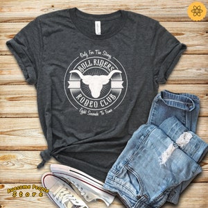 Camisas Bull Rider / Camiseta Unisex Rodeo / Camiseta Gráfica Occidental / Camisa Vintage / Camiseta Cowboy / Camisa Vaquera / Camisa Cowgirl / Camisa Cuernos