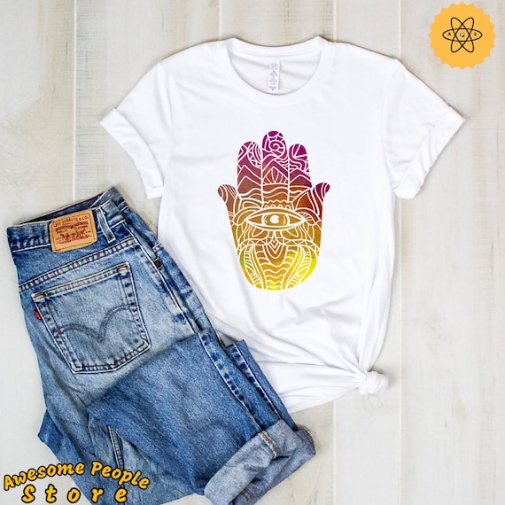 Hand Of Fatima Shirt, Hamsa, Hamsa Shirt, Hamsa Gift, Jewish Hamsa Shirt, Hamsa Hand Shirt, Hand Of Fatima Gift, Spiritual Shirt, Third Eye