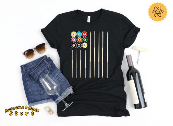 Billiards Shirt, Pool Player, Billiard Shirt, American Flag Stick 8 Ball Rack, Pool Balls, 8 Ball Shirt, Billiards, Shirt, Tank Top