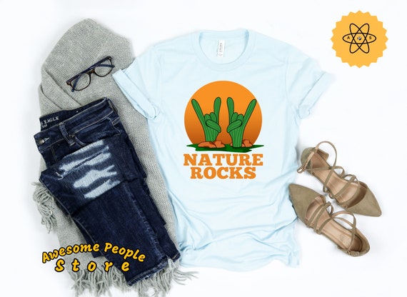 Nature Rocks T-Shirt, Camping Shirt, Hiker Gift, Hiking Shirt, Outdoor Sport Gift, Hiking Gift, Hiking Lover, Nature Lover, Gift For Mom