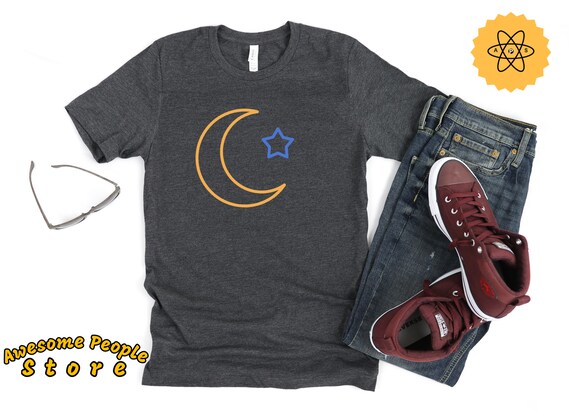 Star Shirt, Moon Shirt, New Moon, The Moon Shirt, Solar System Shirt, Moon Phases Shirt, Moon Lover, Moonlight Shirt, Full Moon, Gift