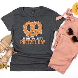 Pretzel Day Shirt / Live Everyday Like Pretzel Day T-Shirt / Pretzel Shirt / Teamwork Shirt / Funny Work Shirt / Pretzel Lover
