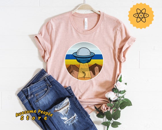 Vintage Alien T-Shirt, Alien T Shirt, Funny Space T-Shirt, Alien Lover Shirt, UFO Tshirt, Alien Abduction Shirt, Hoodies, Gift For Dad Mom