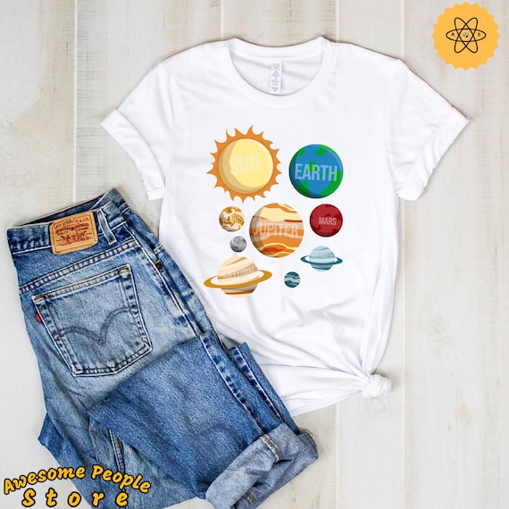 Solar System Shirt / Space Gift / Outer Space Shirt / Planets Shirt / Astronaut Space Stars Shirt / Space Lover Gift / Planet Earth Galaxy