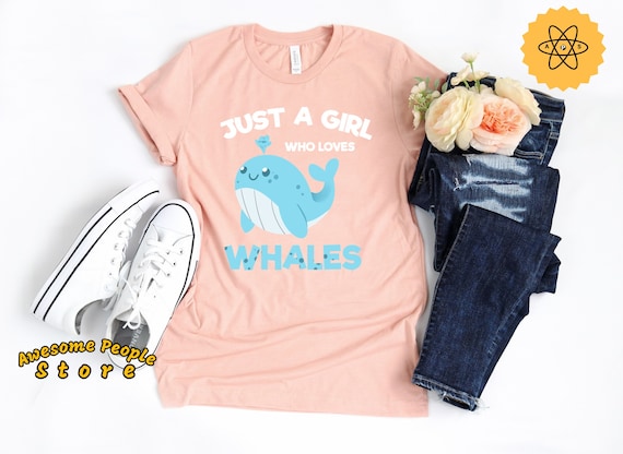 Sea Lover Shirt, Whales Shirt, Girl Loves Whales, Sea Marine Life Shirt, Seashell Shirt, Whale Heart Shirt, Save The Ocean, Save The Planet