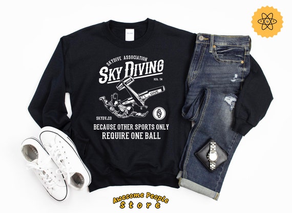 Skydive Tshirt In Retro Colors-Tee For Skydiving Instructor Skydive Tshirt In Retro Colors-Tee For Skydiving Instructor