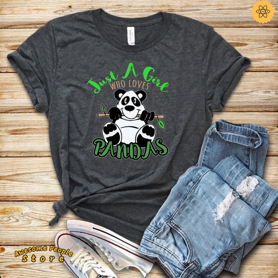 Girl Loves Panda, Love Panda A Girl, Tank Top, Hoodie, Panda Shirt, Zookeeper Shirt, Zoo Animal, Jungle Animal Shirt, Panda Lover, Panda Fan