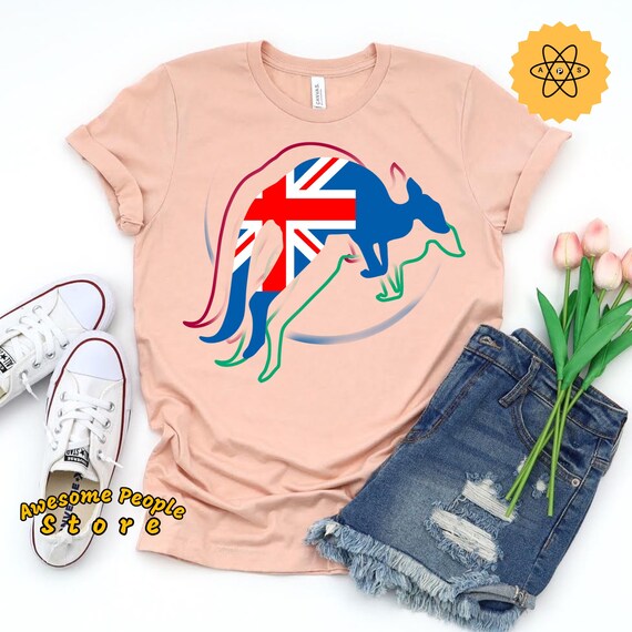 Kangaroo Shirt, Kangaroo Gift, Animal T Shirt, Kangaroo Birthday, Kangaroo, Australia Shirt, Kangaroo Australia, Australia Flag, Australian