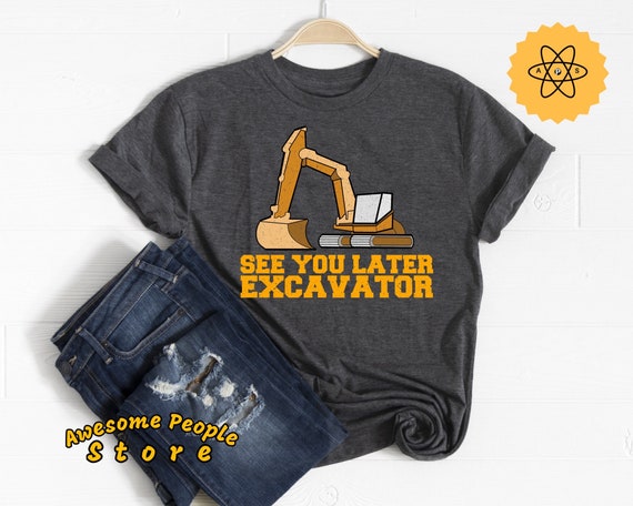 Excavator T-Shirt. Construction Birthday, Construction Birthday Shirt, Construction Invitation, Excavator Shirt, Digger, Birthday Boy