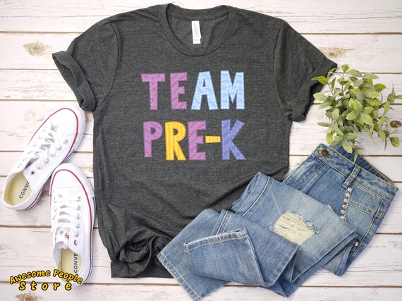 Team Pre-K T-Shirt / Pre-K Squad Teacher T-shirts / Team Teacher Shirts / Teacher Gift / Teacher Shirts, Pre-K Teacher T-Shirts / Pre-K