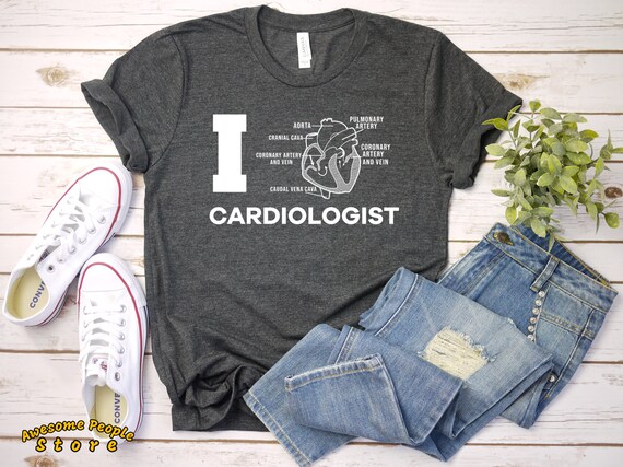 I Love Cardiologist Heart Anatomy Medical Short-Sleeve Unisex T-Shirt
