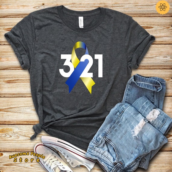 World Down Syndrome Awareness T-Shirt March 21 Yellow Blue T-Shirt World Down Syndrome Awareness T-Shirt March 21 Yellow Blue T-Shirt