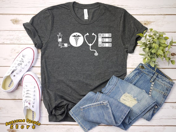 Love Nurse Shirt Nurse T-shirt Nurse Tees Unisex Cute Nurse Shirts