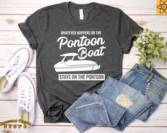 Soggiorna su Pontoon Boat / Divertente Pontoon Camicia / Barca Pontoon / Camicia Nautica / Pontoon Capitano / Pontoon Boat Gift / Camicia / Tank Top / Felpa con cappuccio