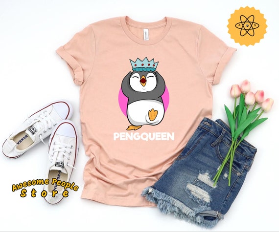 Penguin Shirt, Penguin Lover, Penguin Queen, Penguin Gift, Pride Penguin, Funny Penguin, Birthday Gift, Gift For Her, Penguin Party, Hoodies