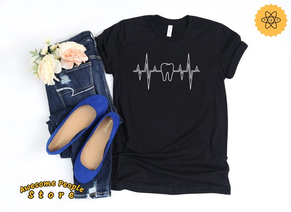 Dental Heartbeat, RDH Registered Dental Hygienist, Dental Hygienist, Hygienist Shirt, Dental Graduation, Dental Office Tee, Dental Student