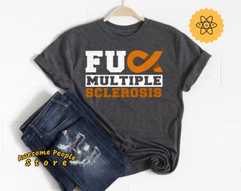 Multiple Sclerosis Awareness / Multiple Sclerosis Shirt/ Awareness Month / Orange Ribbon / Multiple Sclerosis Tee / Hoodies