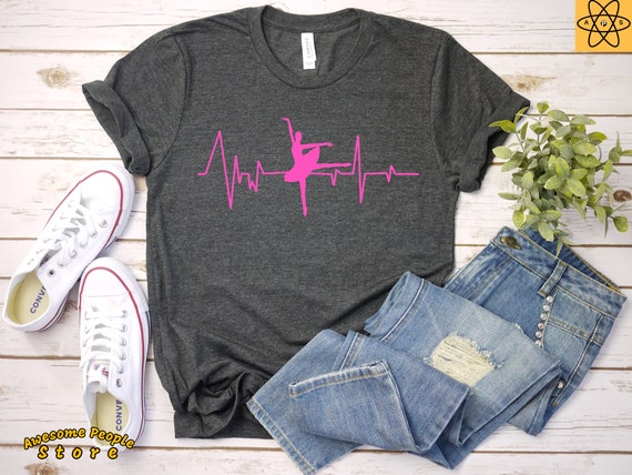Ballerina Heartbeat / Ballerina Shirt / Ballet T-shirt / Girls Ballet Shirt / Ballet Dancer Shirt / Shirt / Tank Top / Hoodie