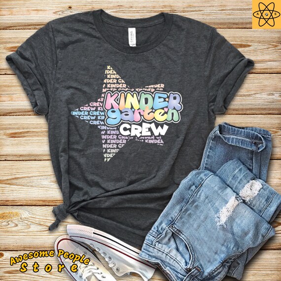 Team Kinder T-Shirt / Kinder Squad Teacher T-shirts / Kinder Crew Shirts / Teacher Gift / Teacher Shirts / Kinder Teacher T-Shirts / Kinder