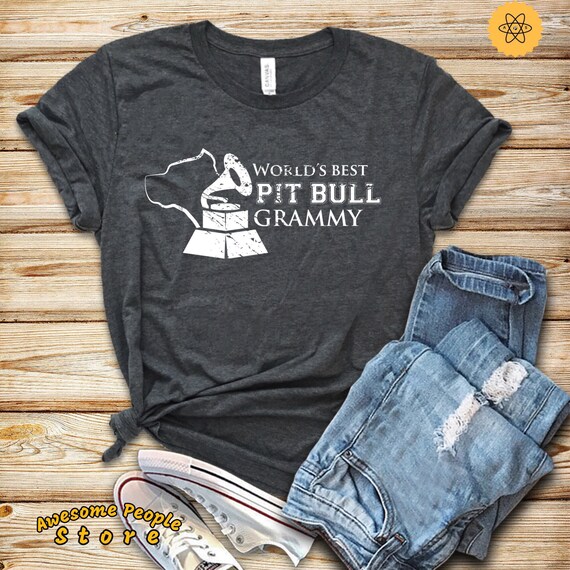 Pitbull Shirt, World Best Pit Bull Grammy, Pitbull Gifts, Pitbull Women Shirt, Pitbull Spirit Animal, Gift For Her, Pitbull Mom Shirt