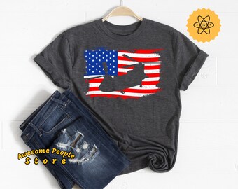 Chinook American Flag, Pilot Shirt, Aircraft Mechanic, Pilot Gift, CH-47 Shirt, Pilot, Airplane, Pilot Copilot, CH-47 Shirt, Chinook USA