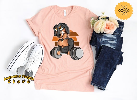 Dachshund Shirt, Dachshund Gifts, Dachshund Gym Shirt, Gift For Dachshund Lovers, Dachshund Mom, Dachshund Weightlifting, Funny Workout