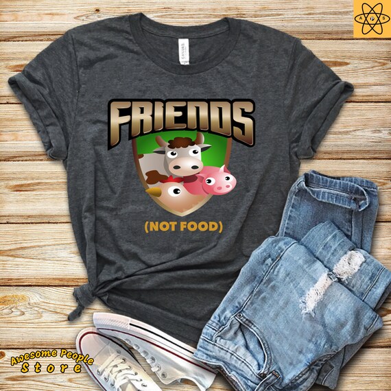 Womens Vegan Shirt / Friends not Food Shirt / Animal Lover Gift / Vegetarian shirt / Vegan Life / Plant Based Shirt / Vegan Tank / Herbivore