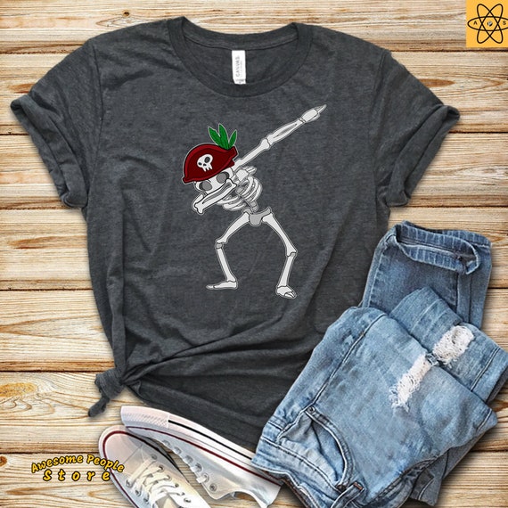 Dabbing Skeleton Pirate / Halloween T shirt / Skull Tee / Mens Tank / Racerback Tee / Kids Boys Girls Men Women / Skeleton Tee