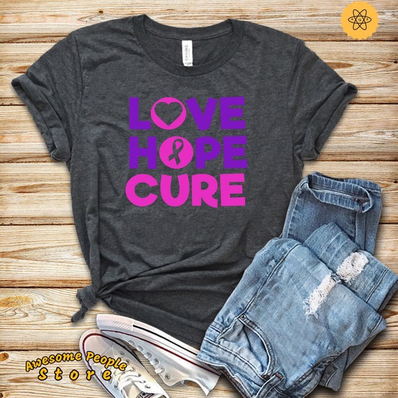 Cancer Awareness, Love Hope Cure Shirt, Breast Cancer Shirt, All Cancer Shirt, Seek A Cure, Cancer Survivor, Breast Cancer Awareness, Hoodie
