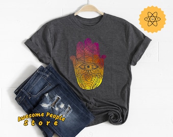 Hand Of Fatima Shirt, Hamsa, Hamsa Shirt, Hamsa Gift, Jewish Hamsa Shirt, Hamsa Hand Shirt, Hand Of Fatima Gift, Spiritual Shirt, Third Eye